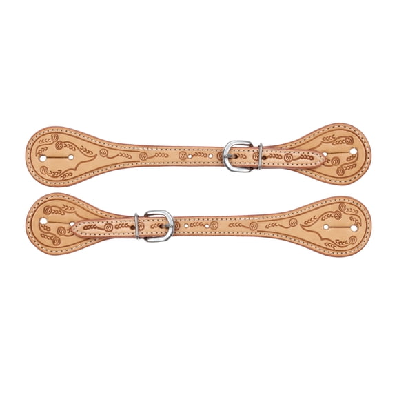 Showman Men's Argentina Cow Leather Timeless Spur Straps