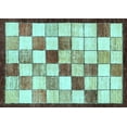 thumbnail image 1 of Ahgly Company Indoor Rectangle Abstract Light Blue Modern Area Rugs, 8' x 10', 1 of 4