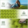 thumbnail image 7 of Camping Sleeping Pad Extra Thick Durable Camping Inflatable Sofa Bed Outdoor Beach Mattress with Pillow for Backpacking Hiking Traveling,-Green, 7 of 7
