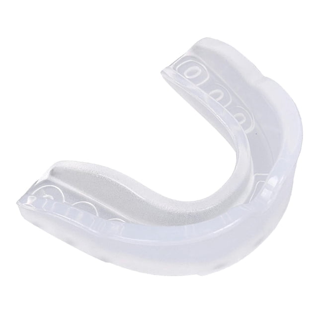 Protector bucal para boxeo, taekwondo, rugby, artes marciales mixtas, protección dental, boquilla nueva Transparente