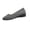 Gray, variant on Round Toe Women Flat Shoes Slip Dress Black Ballet Flats Dark Blue