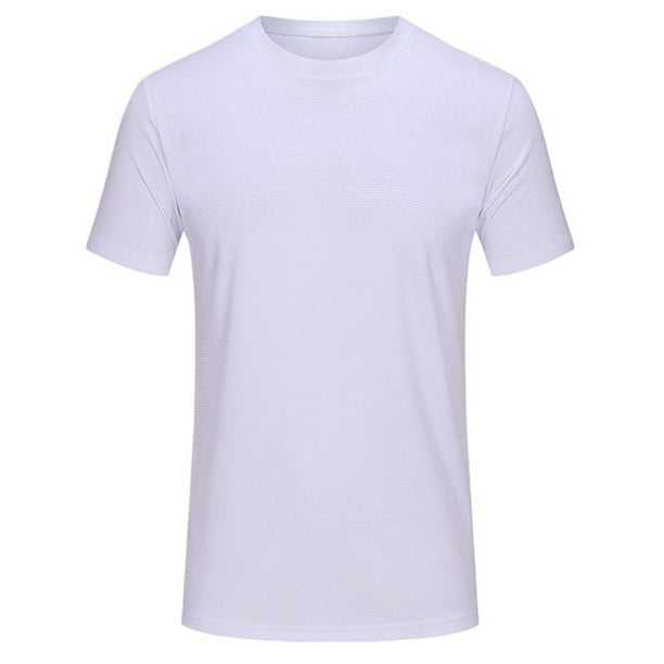 Camiseta de manga corta con cuello redondo y mangas raglán para hombre - Entrenamiento físico, nailon transpirable, diseño deportivo - M-XXXXL