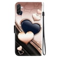 thumbnail image 3 of Leather For Samsung Galaxy A37 5G / A36 5G Wallet Case Crystal Material Painted Animal&Flowers&Hearts Pattern, Wallet For Women Men Card Holder Magnetic Clasp Kickstand Folio Case With Hand Strap, 3 of 8