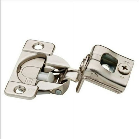 Franklin Brass 35mm 105 Degree 1-1/4" Overlay Soft-Close Hinge in Nickel Plated, 12-Pack