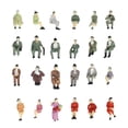 thumbnail image 1 of Esquirla 50 PCS Plastic 1/87 Miniature Model Seated People Figure Model Set for Kids Sand, 1 of 5