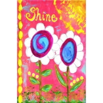 Marmont Hill "White Flowers Shine" by Jill Lambert Painting Print on Wrapped Canvas