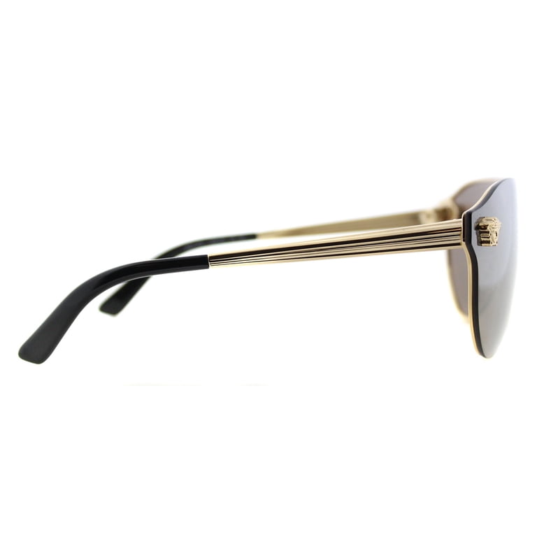 Versace Gold Metal Womens Aviator Sunglasses, 42mm, Model VE  display picture 1