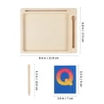 thumbnail image 2 of 1 Set Sand Writing Tray For Kids Preschool Classroom Must Haves Montessori Sensory Writing Tool For Letter Formation And Recognition, 2 of 8