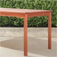 thumbnail image 5 of JERFIT 6-Person Eucalyptus Wood Outdoor Dining Table with Umbrella Hole, 59x31-Inch Rectangular Patio Table in Natural Brown Finish, Weather-Resistant, 5 of 6