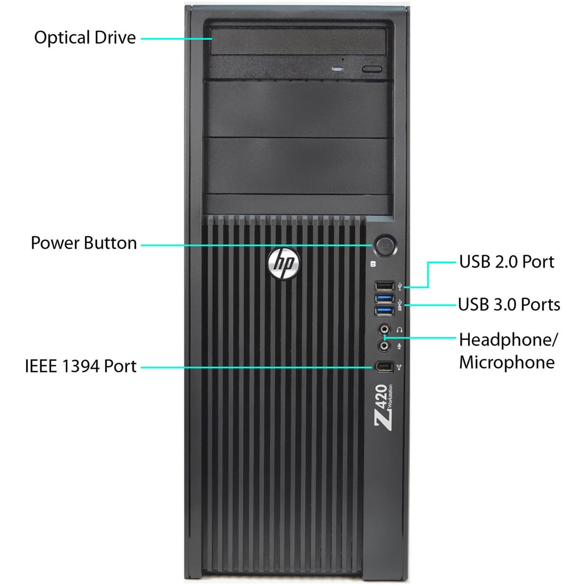 HP Z420 Workstation Tower PC Intel Xeon Six Core E5-1660 v2 3.7GHz