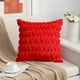 thumbnail image 4 of Funda de cojín de San Valentín de 45 x 45 cm | Diseño de corazón rojo | Suave lana sintética | Funda decorativa para sofá, 4 of 5