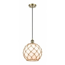 Innovations Lighting - Farmhouse Rope - 1 Light Cord Hung Mini Pendant In