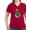 Garnet, variant on CafePress - Power Rangers Pink Ranger W Women's V Neck T Shirt - Women's V-Neck Dark T-Shirt