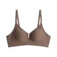 thumbnail image 1 of Iugvhana Push Up Bra for Women Seamless No Underwire Bra Breathable Wireless Bras Comfortable Full Coverage Smooth Supportive Bra Brown L, 1 of 3