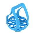 thumbnail image 4 of Rejilla para vaporizador de huevos yuxing silicona 9 orificios almohadilla aislamiento térmico azul, 4 of 5