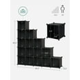 SONGMICS DIY 16 Cube Storage Organizer Shelf Closet Cubbie Storage