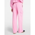 thumbnail image 3 of No Boundaries Fleece Cargo Wide-Leg Pants, 30'' Inseam, Women's XXS-XXL, 3 of 5