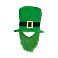 thumbnail image 3 of Sombrero de disfraz Zulema San Patricio con barba Rectangular, 3 of 8