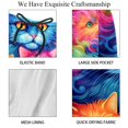 thumbnail image 4 of luoweisi Men's Beach Shorts Quick Dry Swim Trunks with Mesh Lining Cartoon Cat M, 4 of 5