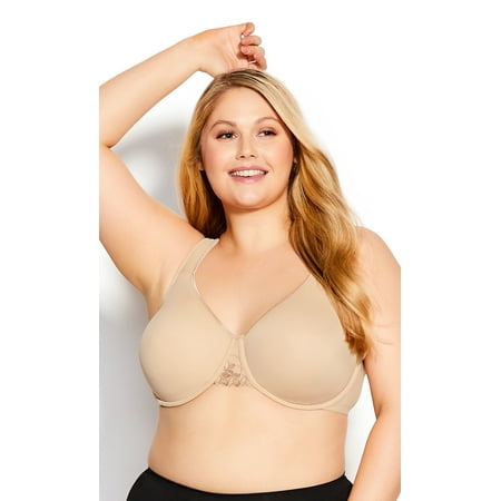 

Avenue Women s Plus Size Smooth Caress Bra Soft Underwire Cup Comfort Lining