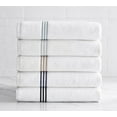 thumbnail image 6 of Simpli-Magic Bathroom Towel Set with Bath Towels, Hand Towels, and Washcloths, 8 Piece, White/Blue, 6 of 7