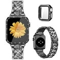 thumbnail image 5 of Antank Watch Strap for Apple Watch Series 4 5 6 SESE Women Bling Bracelet Metal Wrist Band with Protective Case Compatible with Apple Watch Band 44 mm, 5 of 10