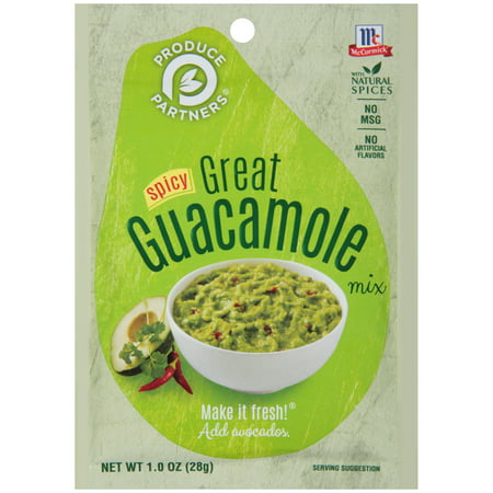 McCormick Produce Partners Spicy Great Guacamole Mix, 1 (Best Chips For Guacamole)