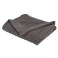 thumbnail image 1 of Recycled Waffle Knit Throw, Grey (50" x 60") by Nemcor, 1 of 6