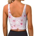 thumbnail image 4 of Goofa Love Rabbit Printed Sports Bras for Women, High Impact Running Bra Workout Crop Tank Tops Longline Sports Bra Push up-XX-Large, 4 of 9
