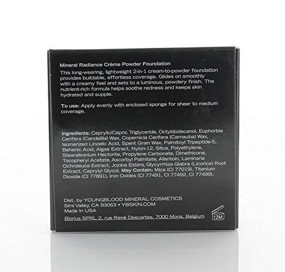 Youngblood Mineral Radiance Creme Powder Foundation - Toffee, 0.25 oz Foundation (Refill)