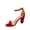 Red, variant on Women’s High Heel Sandals, Open Toe Red, 8.5