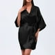 thumbnail image 1 of Batas de moda para mujer, informales, lisas, con mangas de nueve minutos y empalme de encaje, pijamas para mujer, 1 of 3