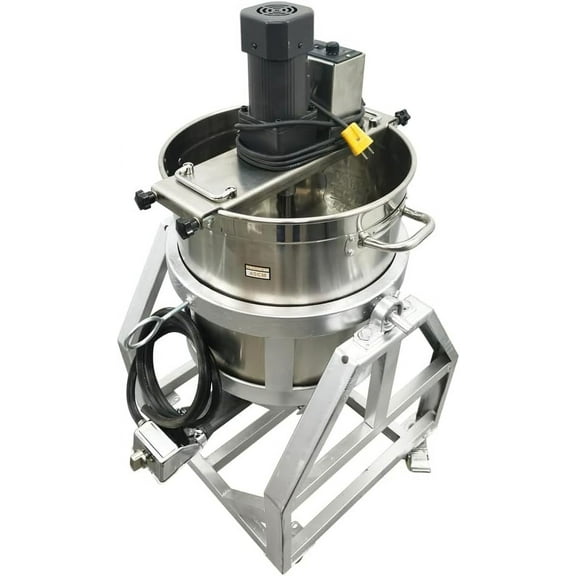 PreAsion Commercial Food Mixer 50L 13.2gal Food Mixer Hand Tilt LPG and Electric Stirrer 110V