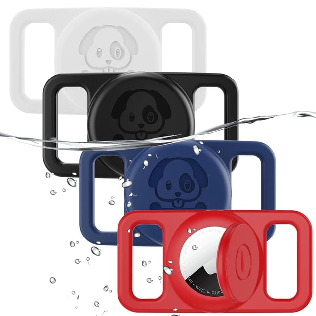 Soporte impermeable para collares de perro AirTag, paquete de 4 unidades, para Apple AirTag