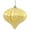 Gold, variant on Vickerman 5.7" Burnished Orange Matte Onion Christmas Ornament, UV treated, Set of 3