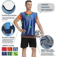 thumbnail image 4 of 6 Pack Pinnies Scrimmage Vests Jersey Compatible Soccer Basketball Hockey Adult, 4 of 5