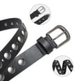 thumbnail image 3 of Fianmy Fashion Leather Belt for Women, Studded Ladies Belts Punk Belt for Jeans Dress, 3 of 7