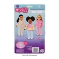 thumbnail image 5 of My Life As Loungewear Fashion Set for 18-inch Doll, 3 Pieces Included, Pink Yellow Blue Colorblock, 5 of 11