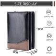 thumbnail image 2 of Cartera de PU para hombre, tarjetero de cuero liso, billetera delgada para hombre, billetera minimalista para hombre, 2 of 5