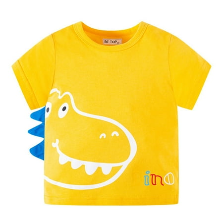 

Sleeve Top Toddler Kids Baby Boys Girls Cartoon Dinosaur Short Sleeve Crewneck T Shirts Tops Tee Clothes For Children