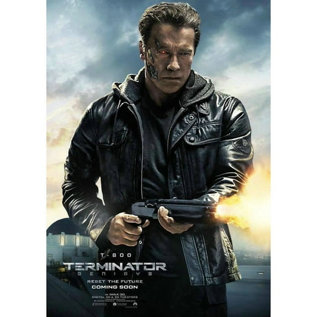 Póster Anime Art Terminator Arnold Schwarzenegger 30 x 42 cm
