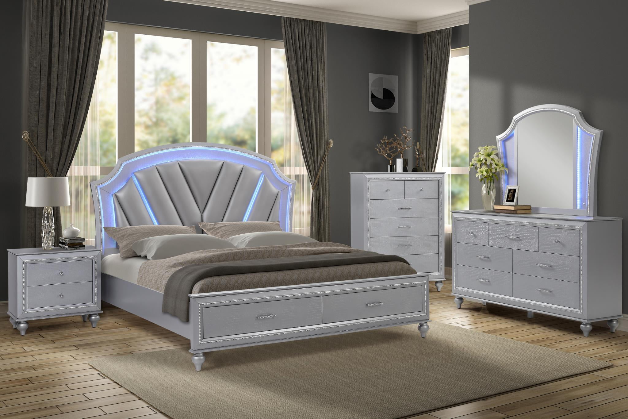 mirror bedroom set