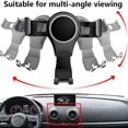 thumbnail image 5 of For- A3 8v S3 2014-2019 Cell Phone Holder Mobile Bracket Car Mount Accessories Black, 5 of 5