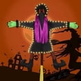 thumbnail image 4 of Halloween Savings Halloween Decorations Solar Witch Large Crashing Witch into Tree Outdoor Decor Lighted Flying Witch for Tree Yard Patio Porch Outdoor Decoration Halloween Decorations indoor Outdoor, 4 of 6