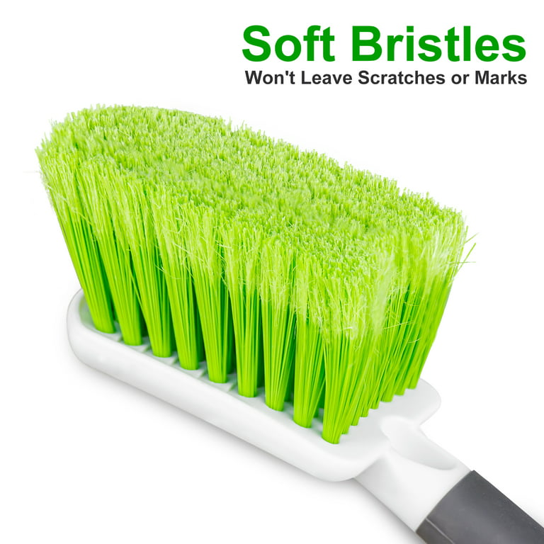 Soft Bristle Car Wash Brush 9 Handle 2 Bristle Auto Detailing