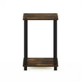 thumbnail image 3 of Furinno Simplistic End Table, Small, Amber Pine/Black, 3 of 5