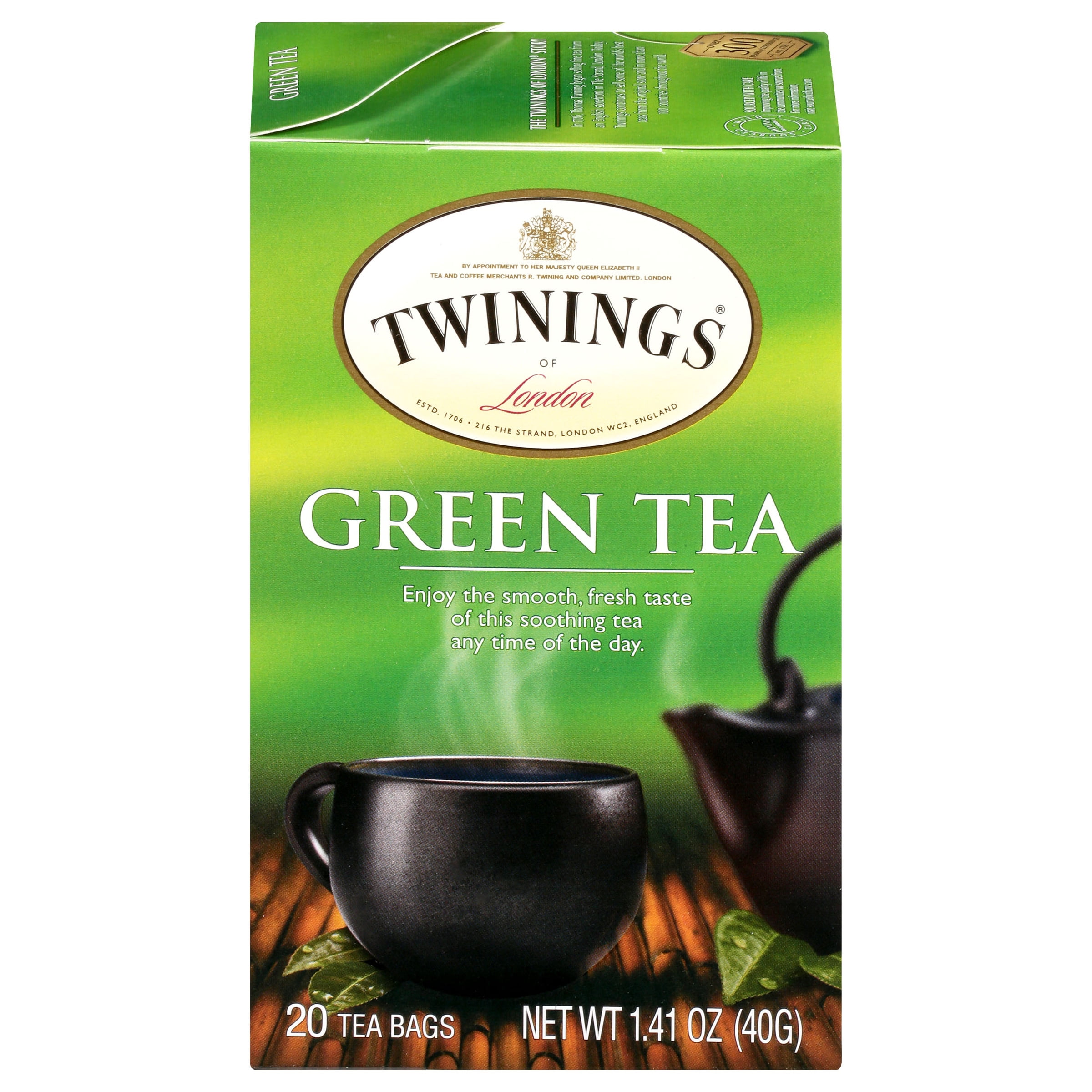 Twinings of London Green Tea Bags, 20 Ct, 1.41 oz
