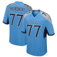 thumbnail image 1 of Men's Tennessee Titans Peter Skoronski Light Blue Embroidered Collectible Jersey-L, 1 of 2