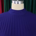 thumbnail image 6 of AURA Chiffon Midi Dress Cape Batwing Extra Long Sleeve Round Neck High Waist A-Line S-XXXL, 6 of 7
