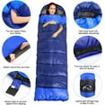 thumbnail image 3 of TOPCHANCES Camping Sleeping Bag for Adults - Lightweight Wearable Sleeping Bag with Compression Storage Sack Fits 5°F - 50°F Cold Weather (4.3lbs - Left Zipper), 3 of 8